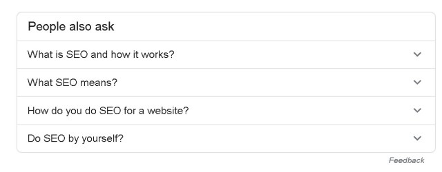 Google People also Ask